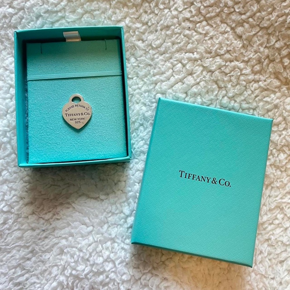 Tiffany & co silver heart charm